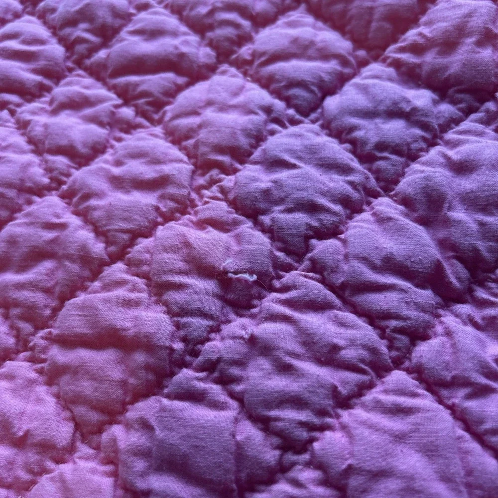 Prarie Point Rainbow Quilt Handmade Patchwork Stair Step 70